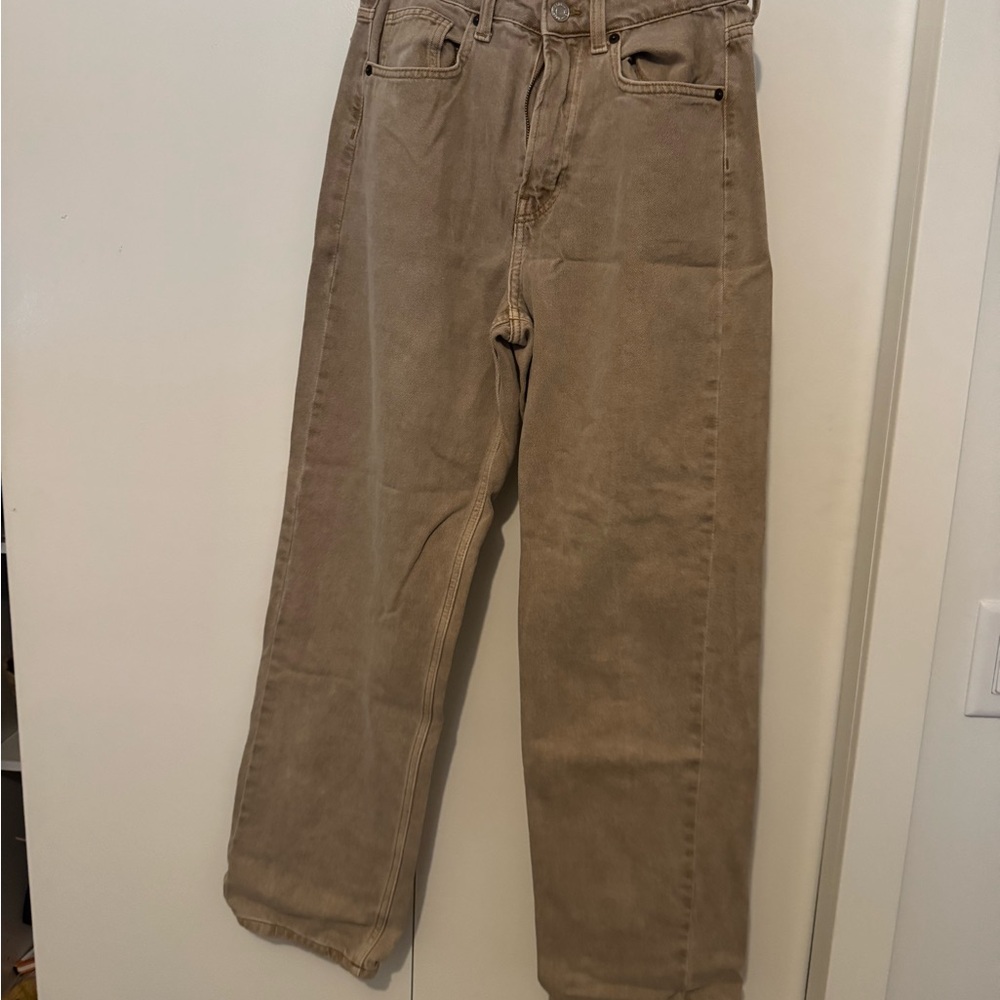 &Denim Ultra High Waist 90’s Straight Jeans